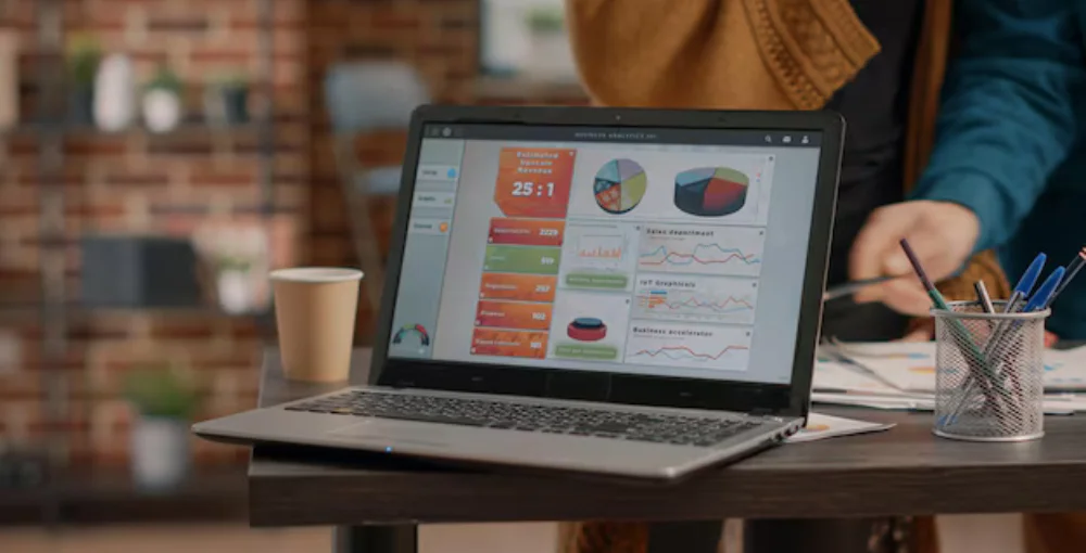 Email marketing dashboard showing campaign performance metrics 