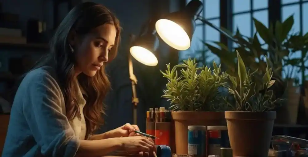 woman-with-plant-standing-with-set_11zo